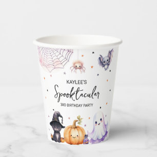 Süße Halloween-Geburtstagsfeier Pappbecher