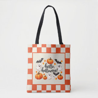 Süße Halloween-Geist-Kürbis-Tasche Tasche