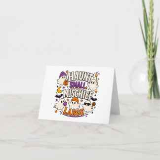 Süße Halloween-Geister Gruselige Saison Design Dankeskarte
