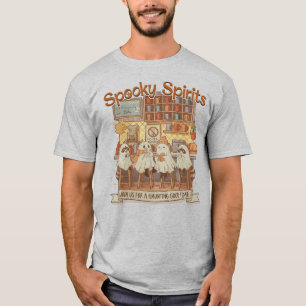 Süße Halloween-Geister Waschbären Kürbisgewürz-Caf T-Shirt