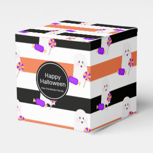 Süße Halloween-Geisterstreifen-Süßigkeiten zum Tri Geschenkschachtel