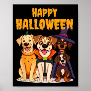 Süße Halloween-Hunde Lustig - Einzigartiges Design Poster