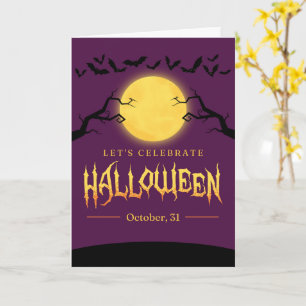 Süße Halloween-Karten Geister, Kürbisse Karte
