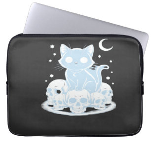 Süße Halloween-Kätzchen Katze Gothic-Ästhetik Wese Laptopschutzhülle