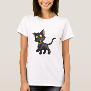 Süße Halloween-Katze T-Shirt