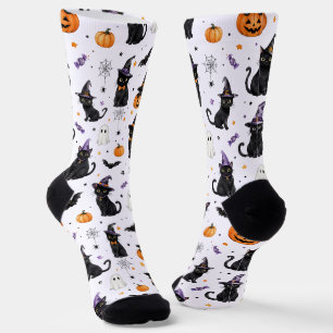 Süße Halloween-Katzen-Socken Geschenk für Katzen Socken