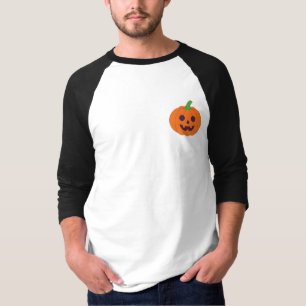 Süße Halloween-Kürbisse und schwarze Katzen Muster T-Shirt