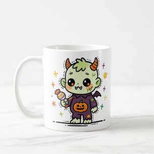 Süße Halloween-Monster-Kinder Kaffeetasse