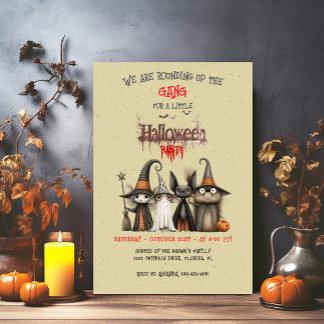 Süße Halloween-Party Einladung