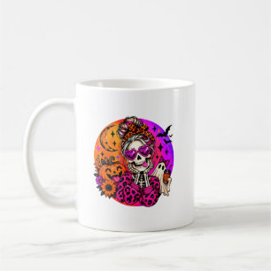 Süße Halloween-Skelett-Tasse Kaffeetasse
