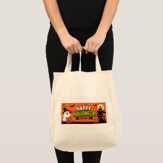 Süße Halloween-Süßigkeiten-Tüten-Oberseite – Frohe Tragetasche