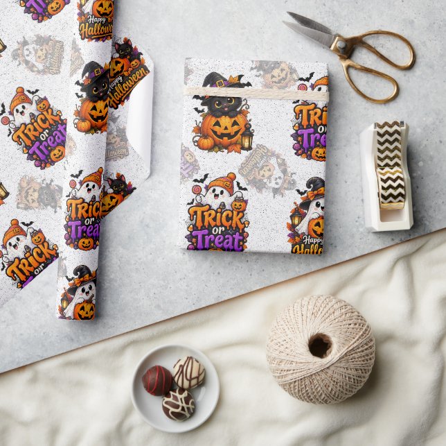 Süße Halloween-Verpackungspapier Geschenkpapier (Handwerk)