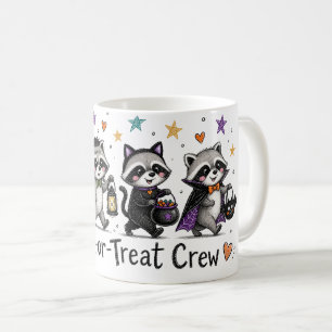 Süße Halloween-Waschbären-Streich-oder-Überraschun Kaffeetasse