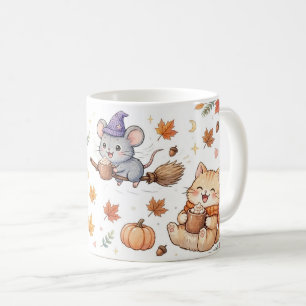 Süße Halloween-Zauberer-Tiere-Tasse Kaffeetasse