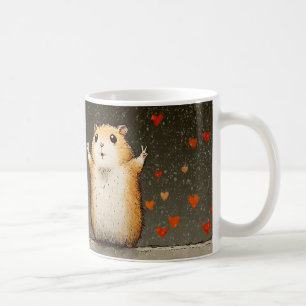 Süße Hamster-Liebe-Tasse Adorabler flauschiger H Kaffeetasse