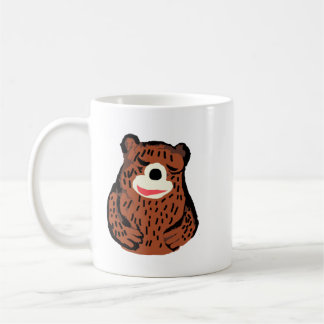 Süße handgezeichnete Braunbär-Umarmen-Tasse Kaffeetasse