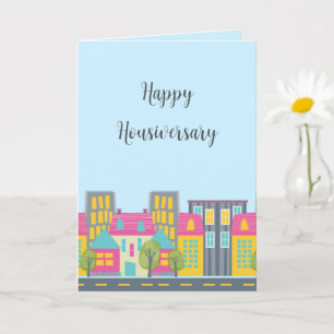 Süße Happy Housiversary-Maklerkarte Karte