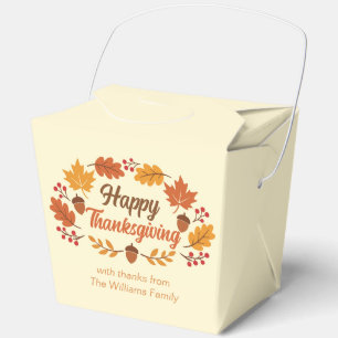 Süße Happy Thanksgiving Blätter Kranz Benutzerdefi Geschenkschachtel