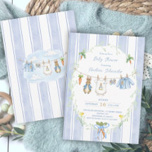 Süße Häschen-Jungen-Kleiderleine Baby Shower