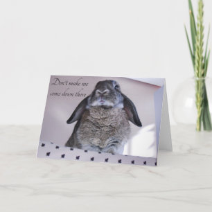 Süße Häschen-Kaninchen-Notiz-Grußkarte Karte