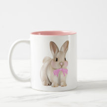 Süße Häschen-Rosa-Tasse