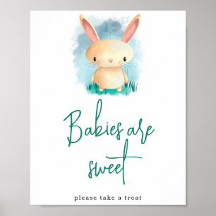 Süße Häschenbabys sind niedlich Poster