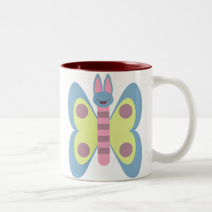 Süße Häschenfliege Hase Schmetterling Hybrid Liebe Zweifarbige Tasse