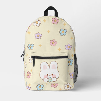 Süße Hasen-Drucktasche zum Nähen Bedruckter Rucksack