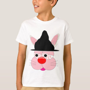 Süße Hasen-Hexe Halloween - Cartoon Grafik T-Shirt