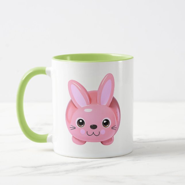 Süße Hasen-Illustration Tasse (Links)