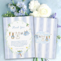 Süße Hasen-Jungen-Kleiderleine-Baby-Shower
