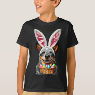 Süße Hasenohren Australian Cattle Dog Osterhasen T-Shirt