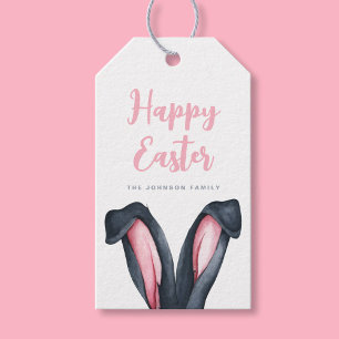 Süße Hasenohren Frohe Ostern Geschenkanhänger