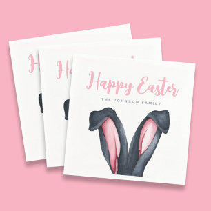 Süße Hasenohren Frohe Ostern Serviette