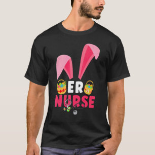 Süße Hasenohren Krankenschwester Eier Frohen Oster T-Shirt