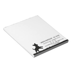 Süße Haustier-Silhouetten-Design - Hunde 1 + Text Notizblock