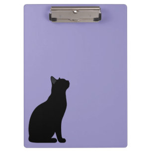 Süße Haustier-Silhouetten-Design - Katzen 1 + Text Klemmbrett