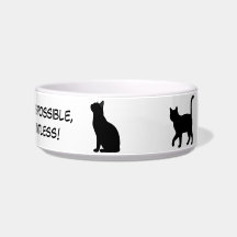 Süße Haustier Silhouetten Design - Katzen 1 + Text