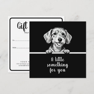 Süße Haustiere Minimalistisches Design - Hund 1 Mitteilungskarte