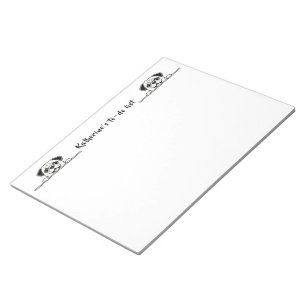 Süße Haustiere Minimalistisches Design - Hund 2 Notizblock