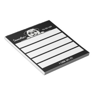 Süße Haustiere Minimalistisches Design - Hund 2 Notizblock