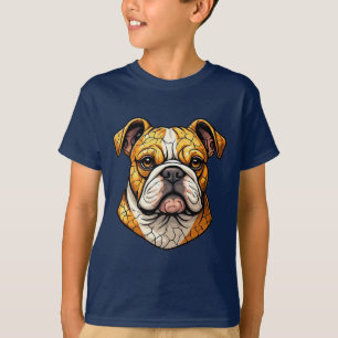 Süße Haustierliebhaber-Englisch Bulldogge Illustra T-Shirt