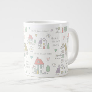 Süße Heimatkarten-Wrap-Papier Jumbo-Tasse