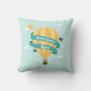 Süße Heißluftballon-Baby-Nursery Kissen