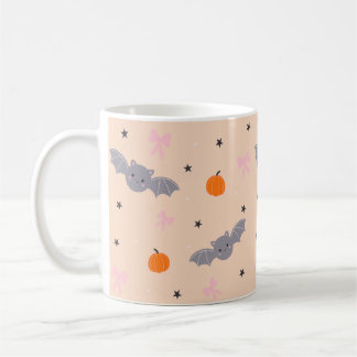 Süße Herbst-Halloween-Fledermaus-Muster-Tasse Kaffeetasse