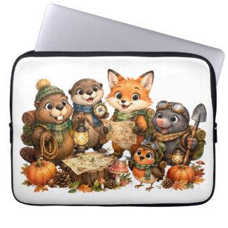 Süße Herbst-Waldtiere Schatzsuche Laptopschutzhülle