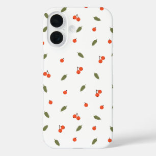 Süße Herbstbeeren Minimalistischer Botanischer Sti iPhone 16 Hülle