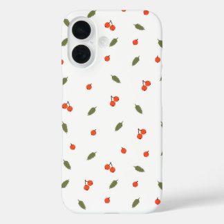 Süße Herbstbeeren Minimalistischer Botanischer Sti iPhone 16 Hülle