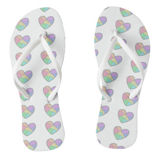 süße Herz-Flatschuhe Flip Flops