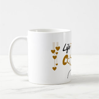 Süße Herz-Grafik-Kaffeetasse | Klassische Tasse, 0 Kaffeetasse